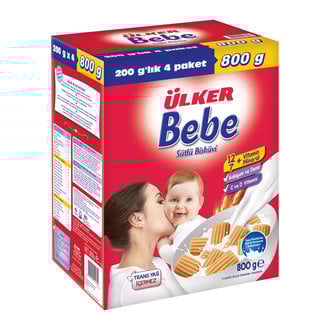 Ülker Bebe Sütlü Bisküvi 800 g