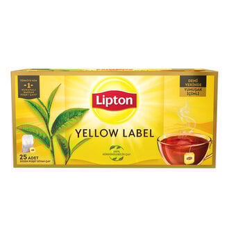 Lipton Bardak Poşet Çay Yellow Label 25'Li 