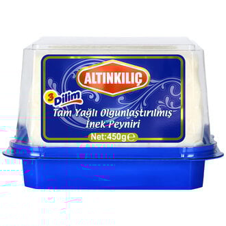 Altınkılıç 3 Dilim Tam Yağlı Olgunlaştırılmış İnek Peyniri 450 G 