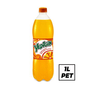 Yedigün Portakal Aromalı Gazoz Pet 1 L 