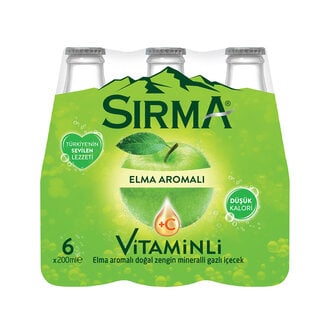 Sırma C+ Elmalı Doğal Maden Suyu 6x200 Ml 