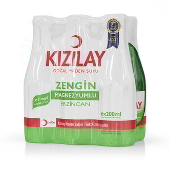 Kızılay Erzincan Doğal Maden Suyu 6X200 Ml 