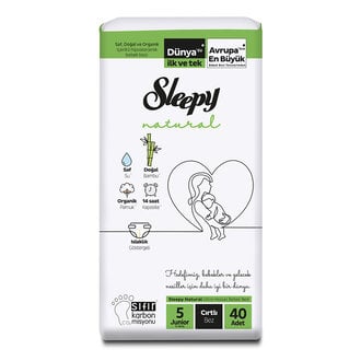 Sleepy Natural Jumbo Paket 5 Beden Junıor 11-18 Kg 40'Lı 