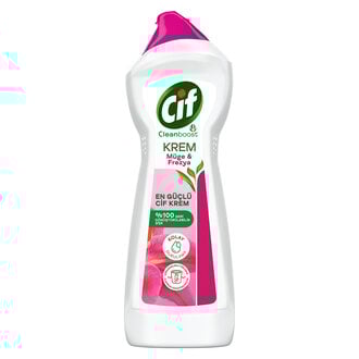 Cif Krem Yüzey Temizleyici Müge ve Frezya Yağ ve Kireç Sökücü Leke Çıkarıcı 750 ML 