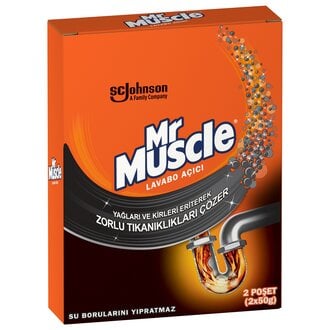 Mr Muscle Granül Lavabo Açıcı 2'li Paket 2x50g 